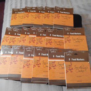 Large Lot of Vintage Hallmark Food Markers Eighteen Packs of Eight Fall Party